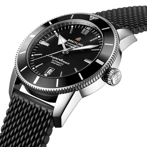 breitling rubber strap superocean